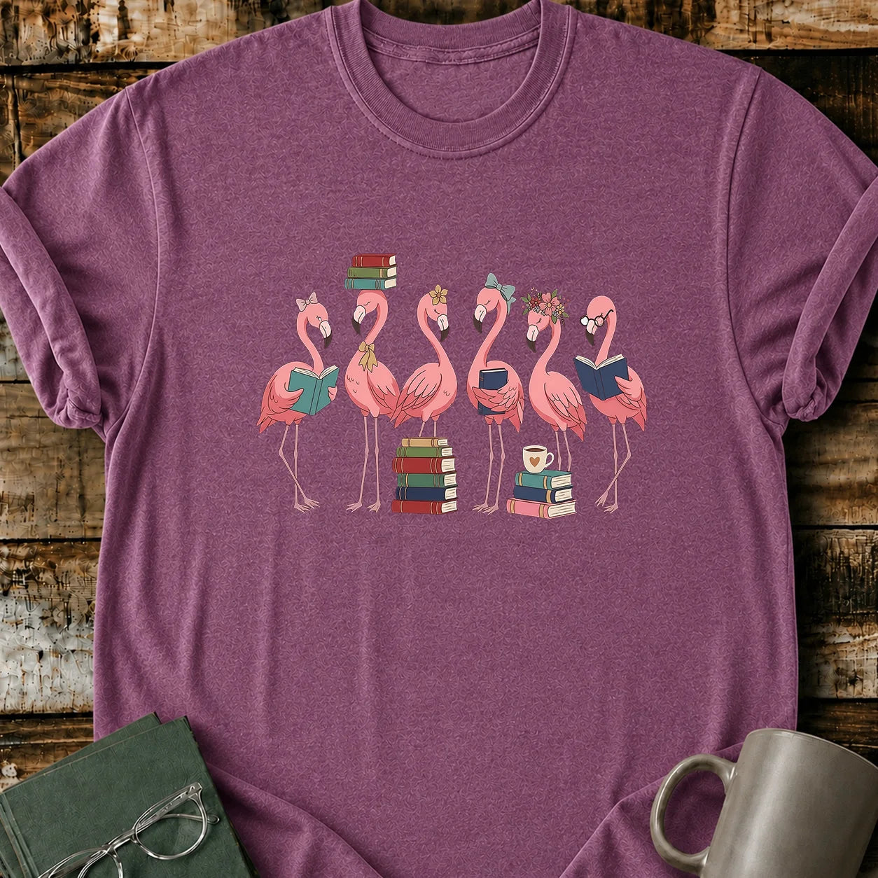 Flamingo Readers T-Shirt