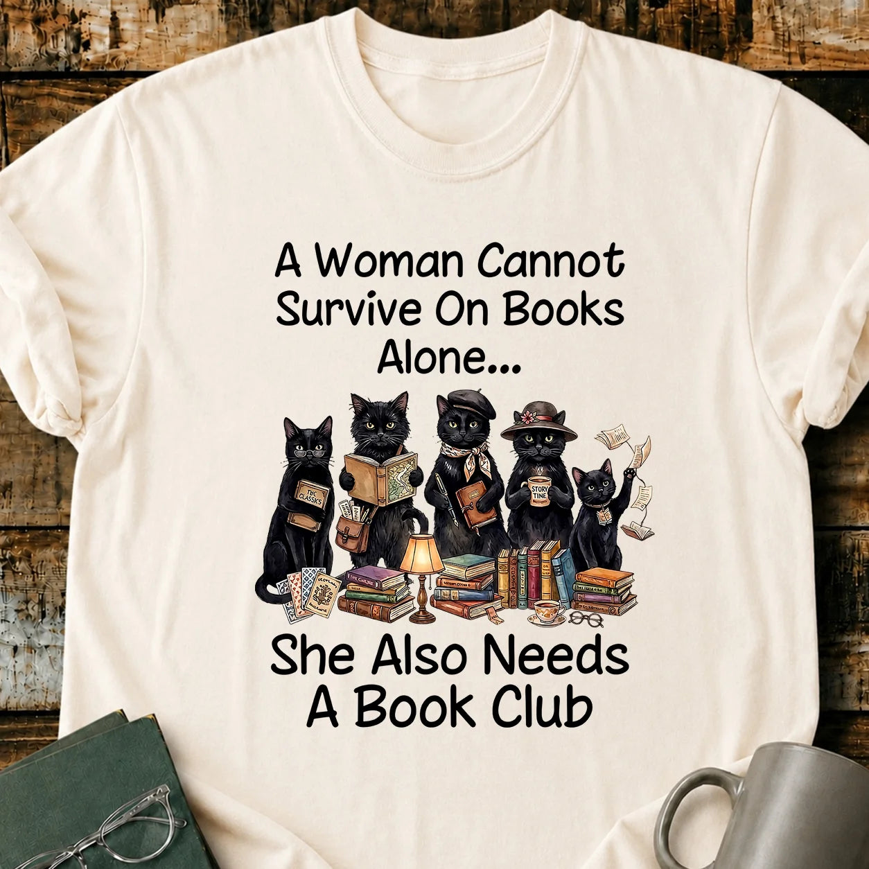 Cannot Survice On Books T-Shirt