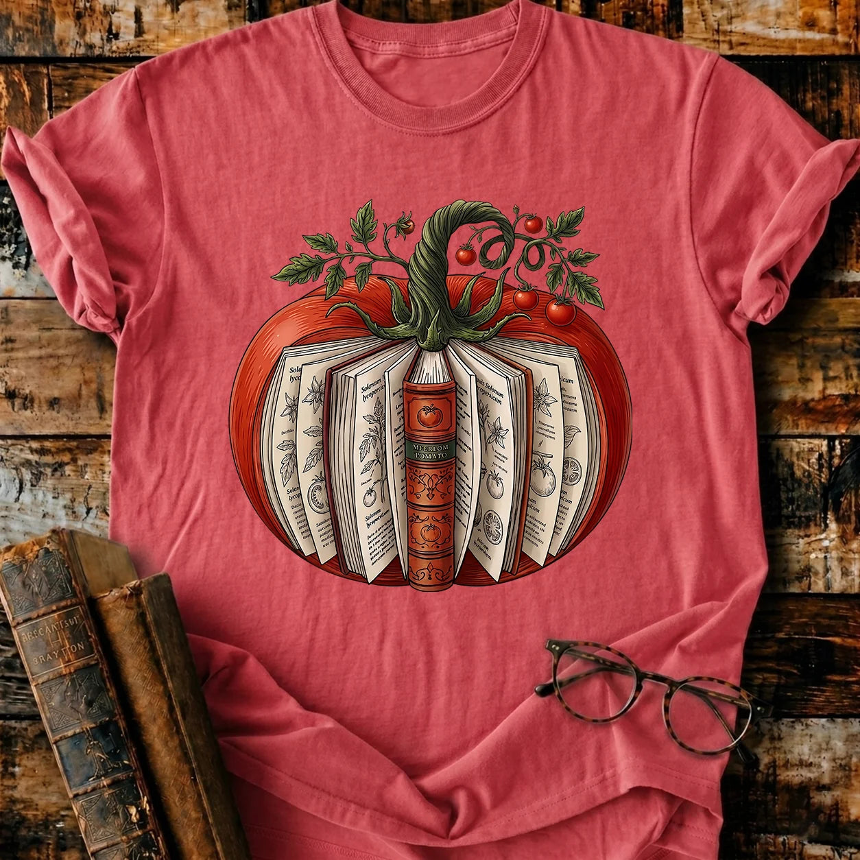 Vintage Tomato Book T-Shirt