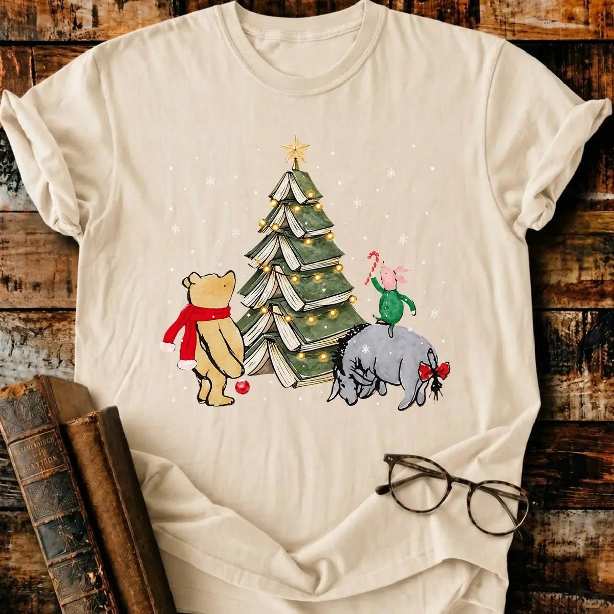 Christmas Of Pooh T-Shirt - BookMuseClub