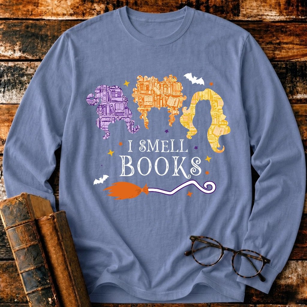 I Smell Books Long Sleeve T-Shirt - BookMuseClub