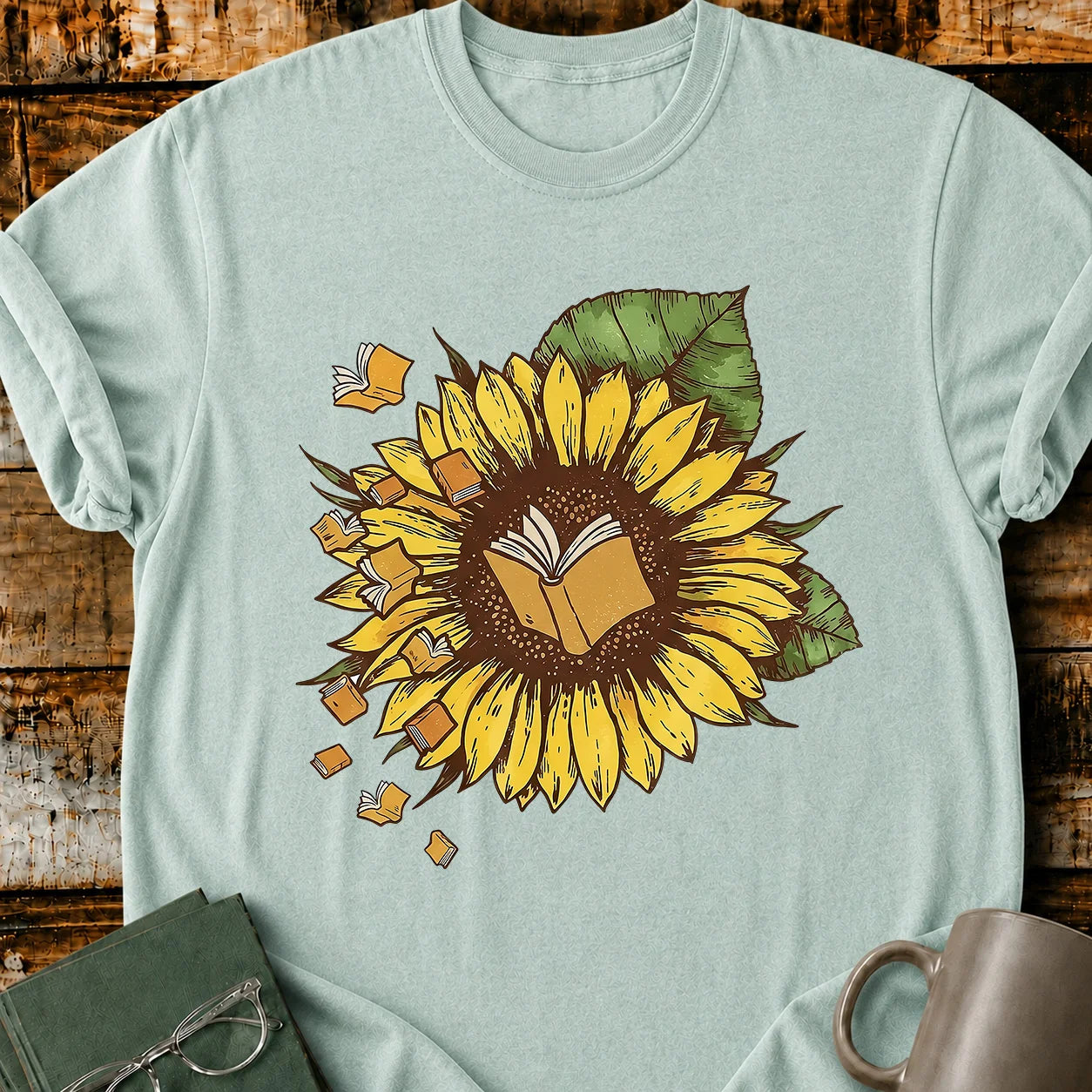 Book Sunflower T-Shirt
