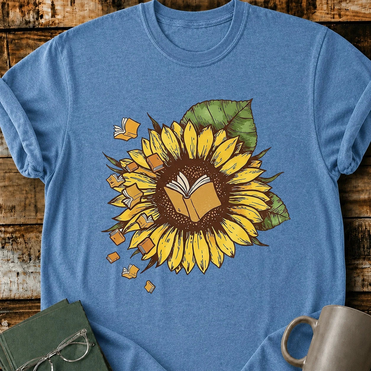 Book Sunflower T-Shirt