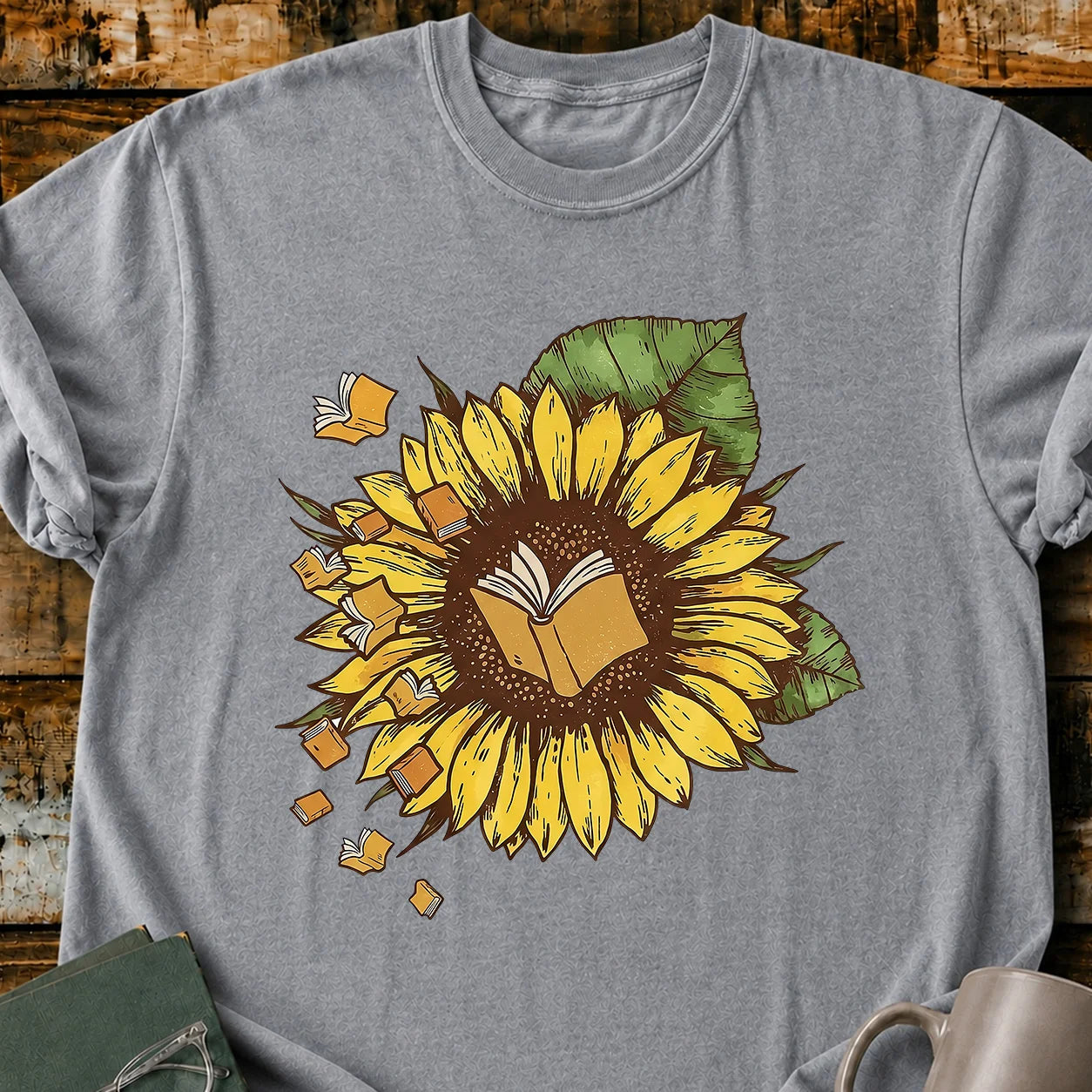 Book Sunflower T-Shirt