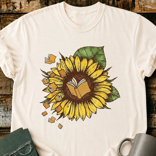Book Sunflower T-Shirt