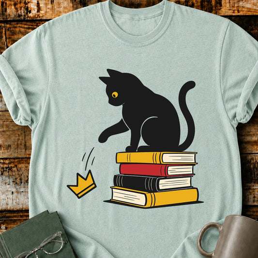 Books and Black Cats T-Shirt