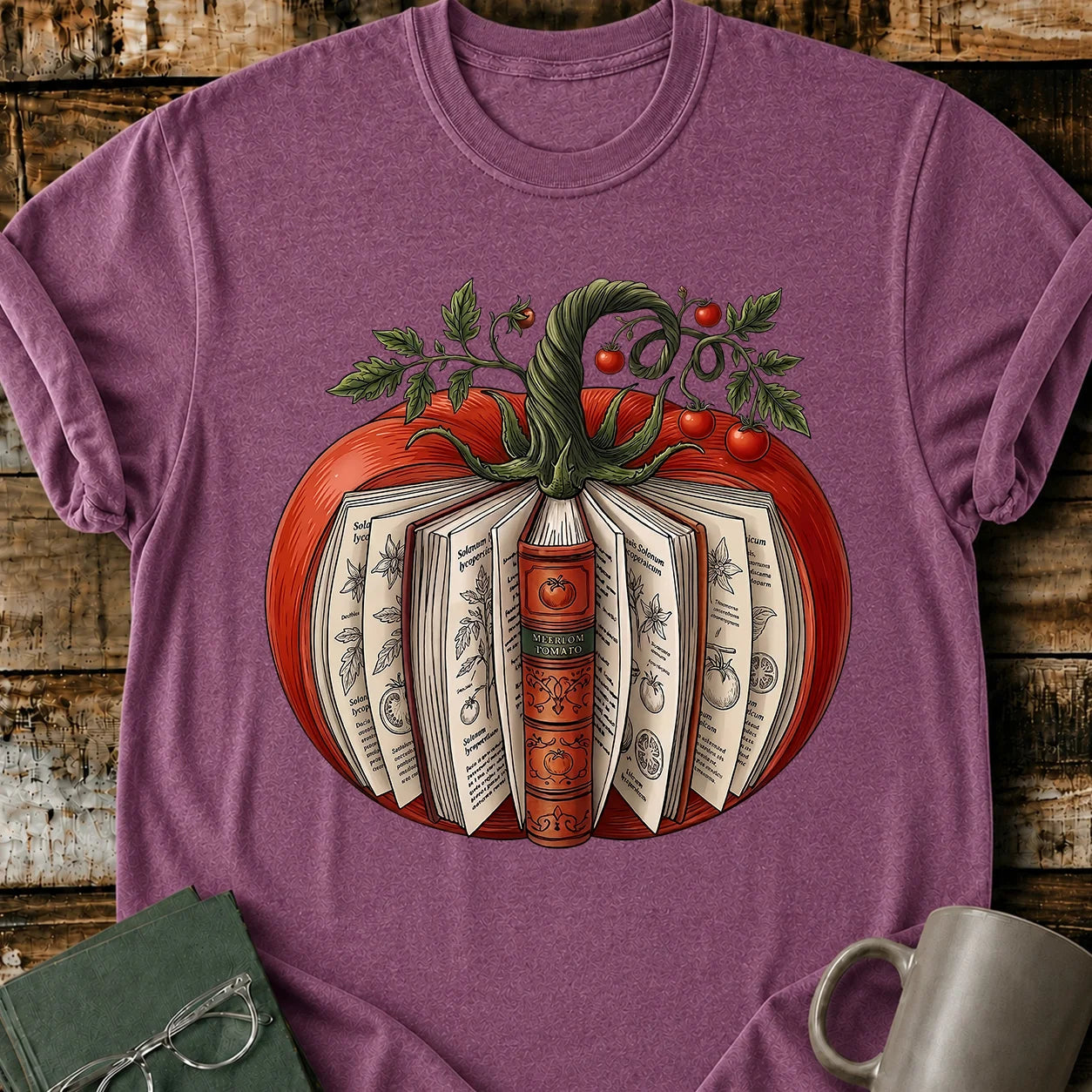 Vintage Tomato Book  T-Shirt