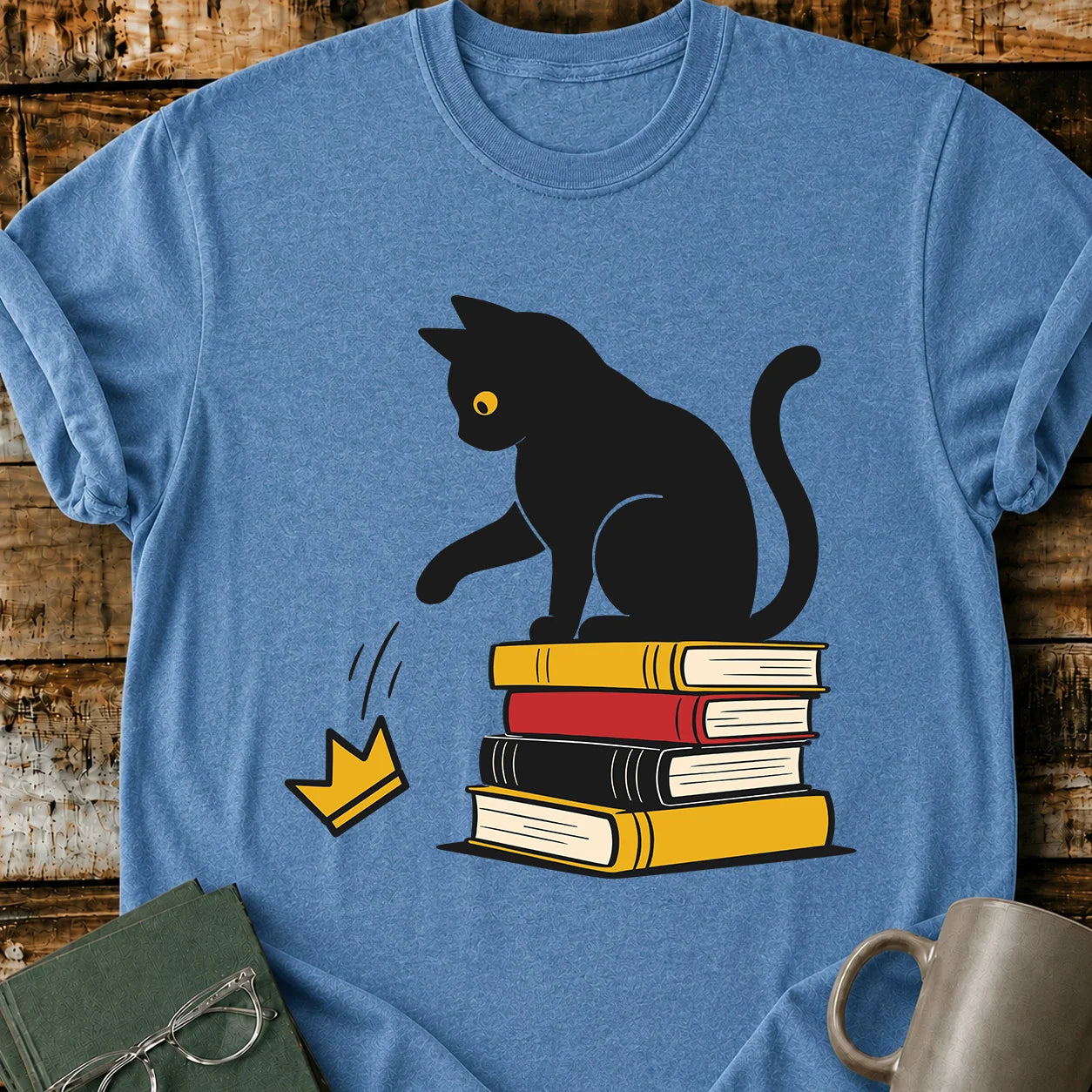 Books and Black Cats T-Shirt