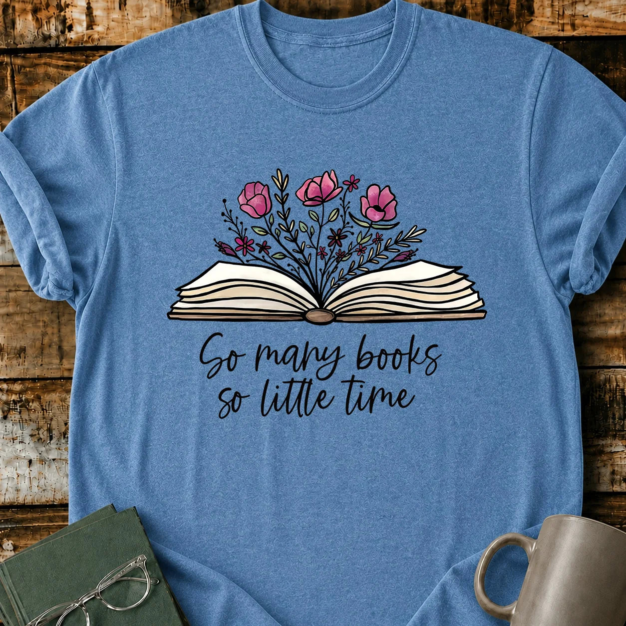 Floral Booklover T-Shirt