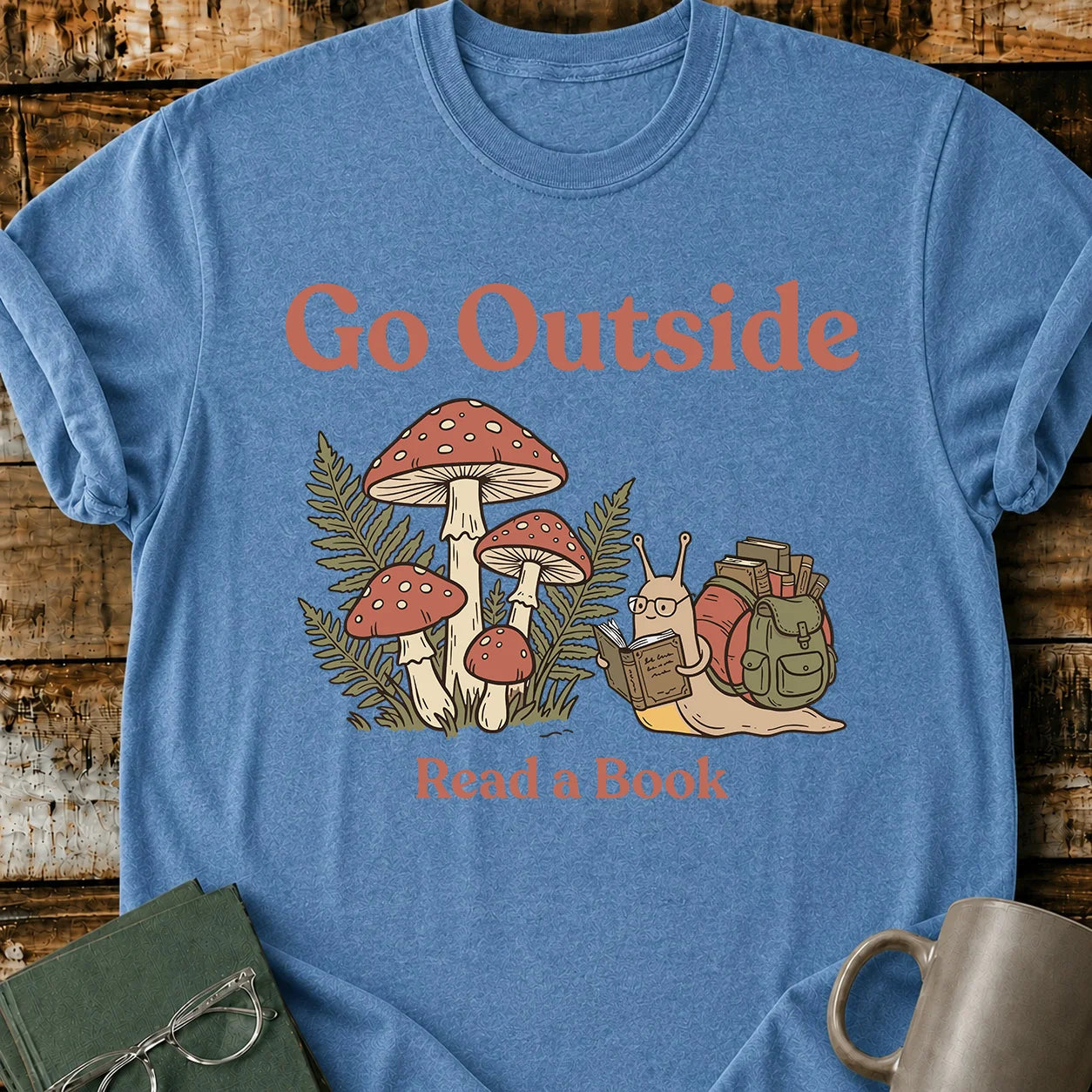 Go Outside Read A Book T-Shirt