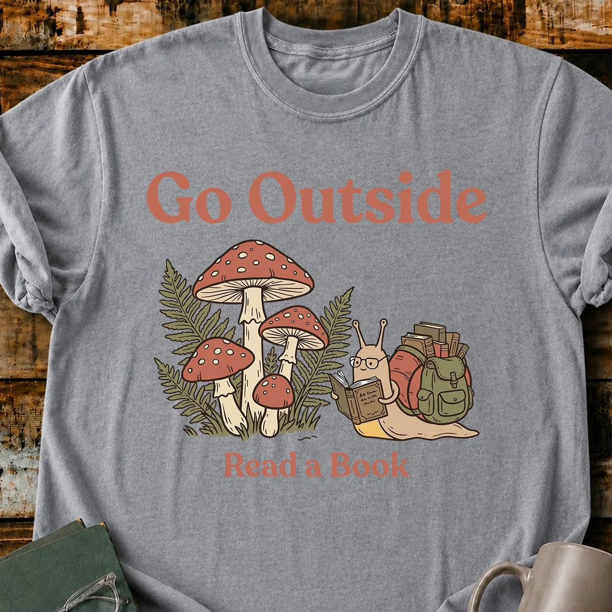 Go Outside Read A Book T-Shirt