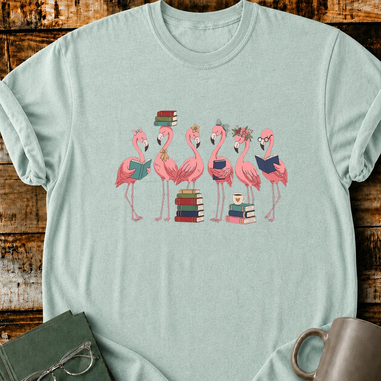 Flamingo Readers T-Shirt