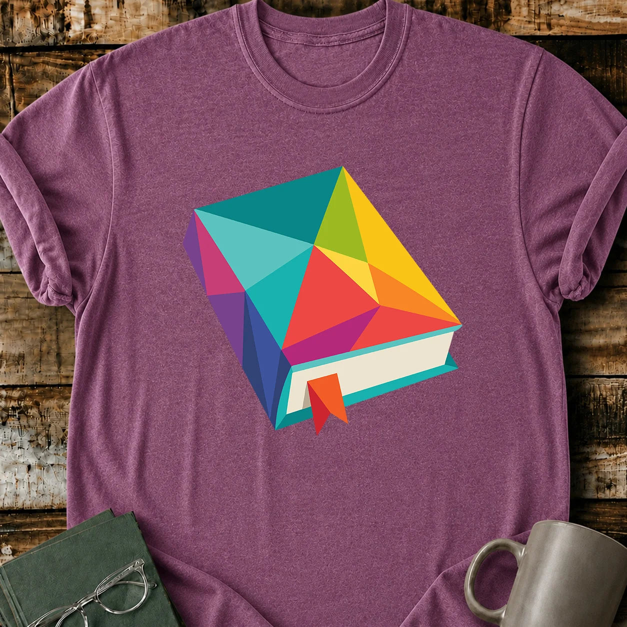 Geometric Book T-Shirt