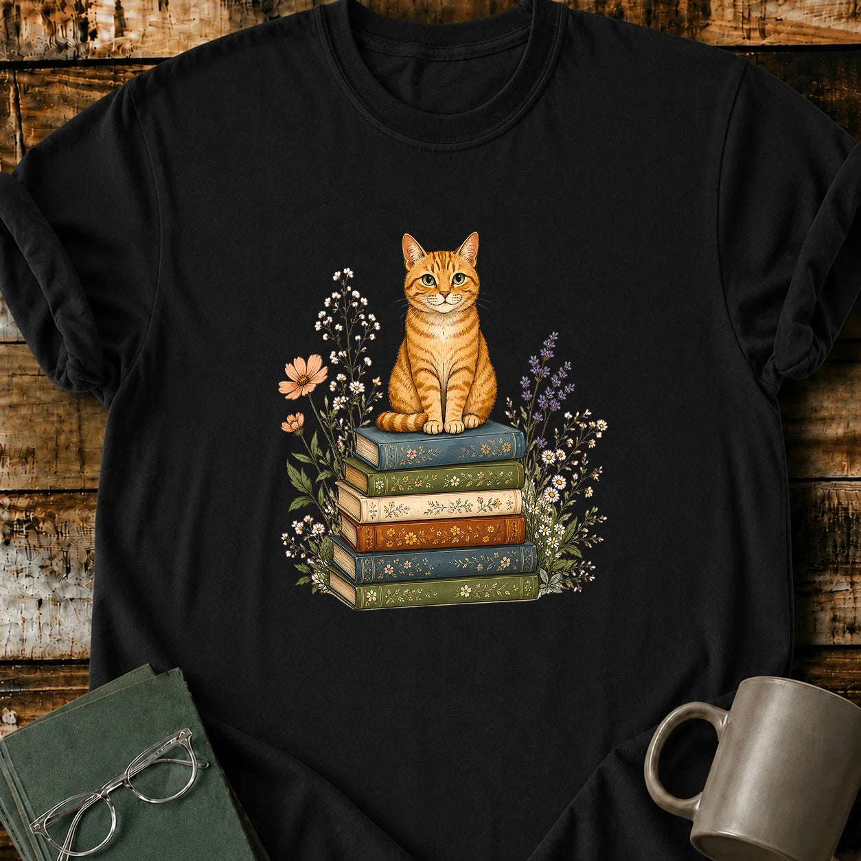 Books & Whiskers T-Shirt
