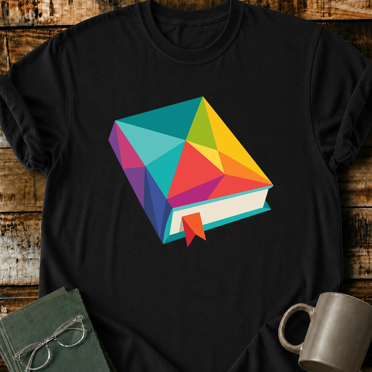 Geometric Book T-Shirt