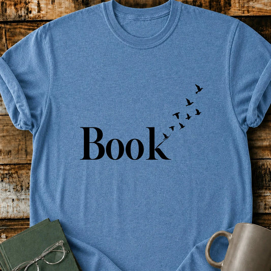 Book Art Birds T-Shirt