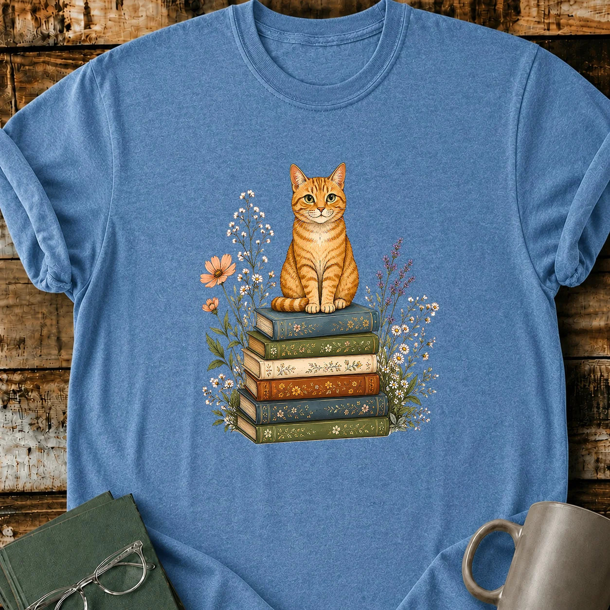 Books & Whiskers T-Shirt