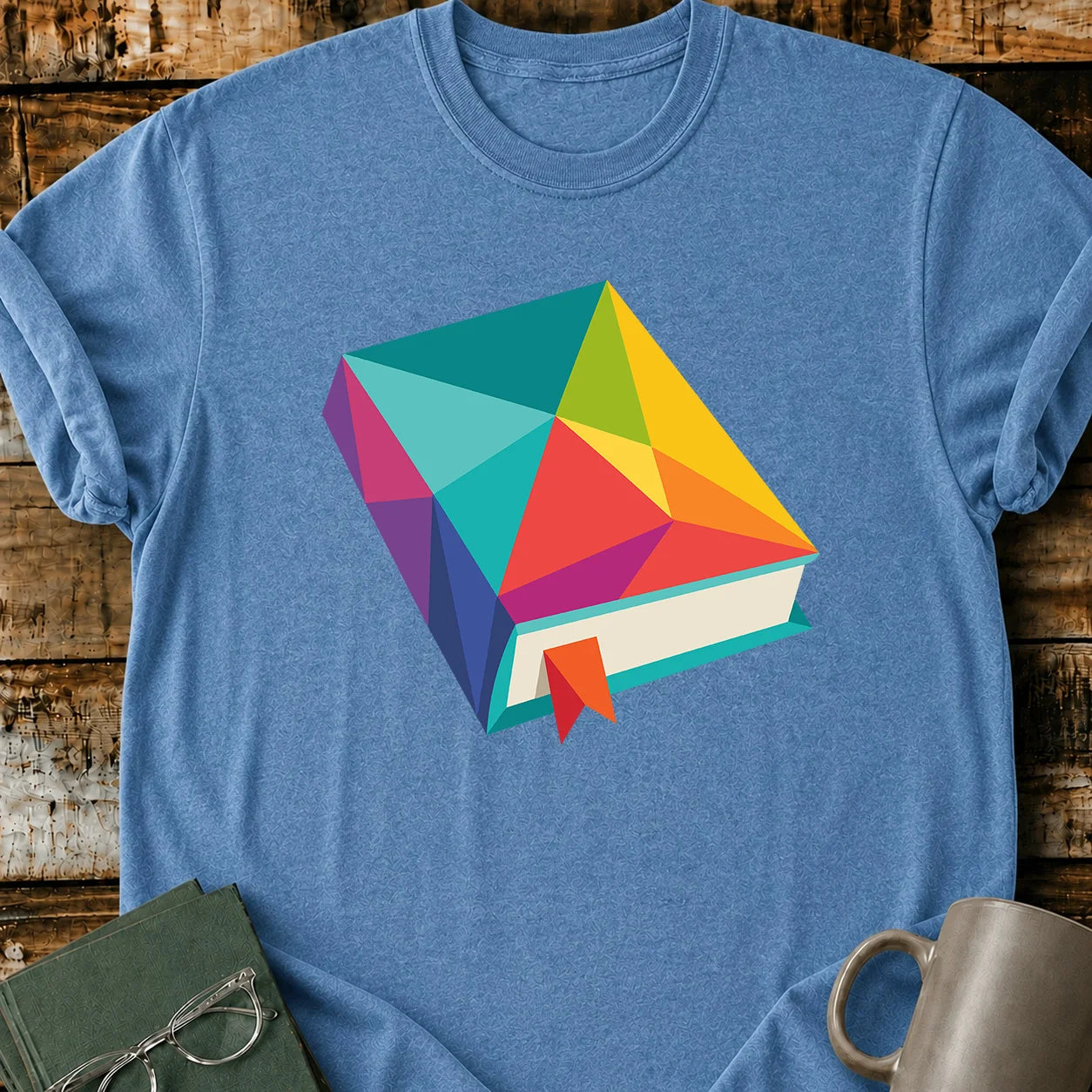 Geometric Book T-Shirt