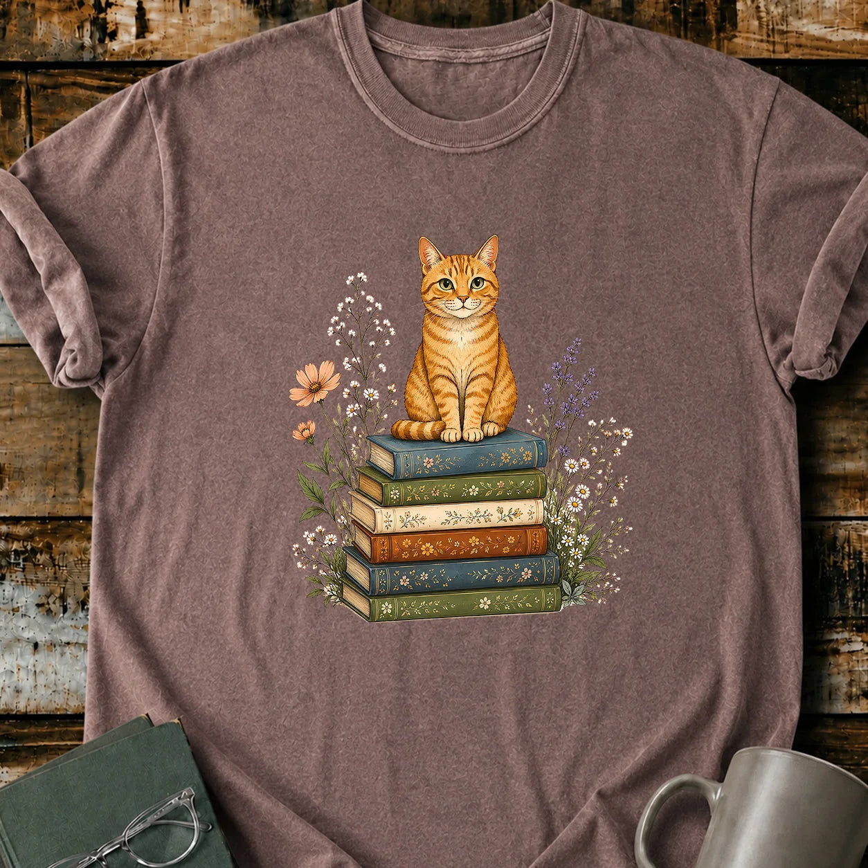 Books & Whiskers T-Shirt