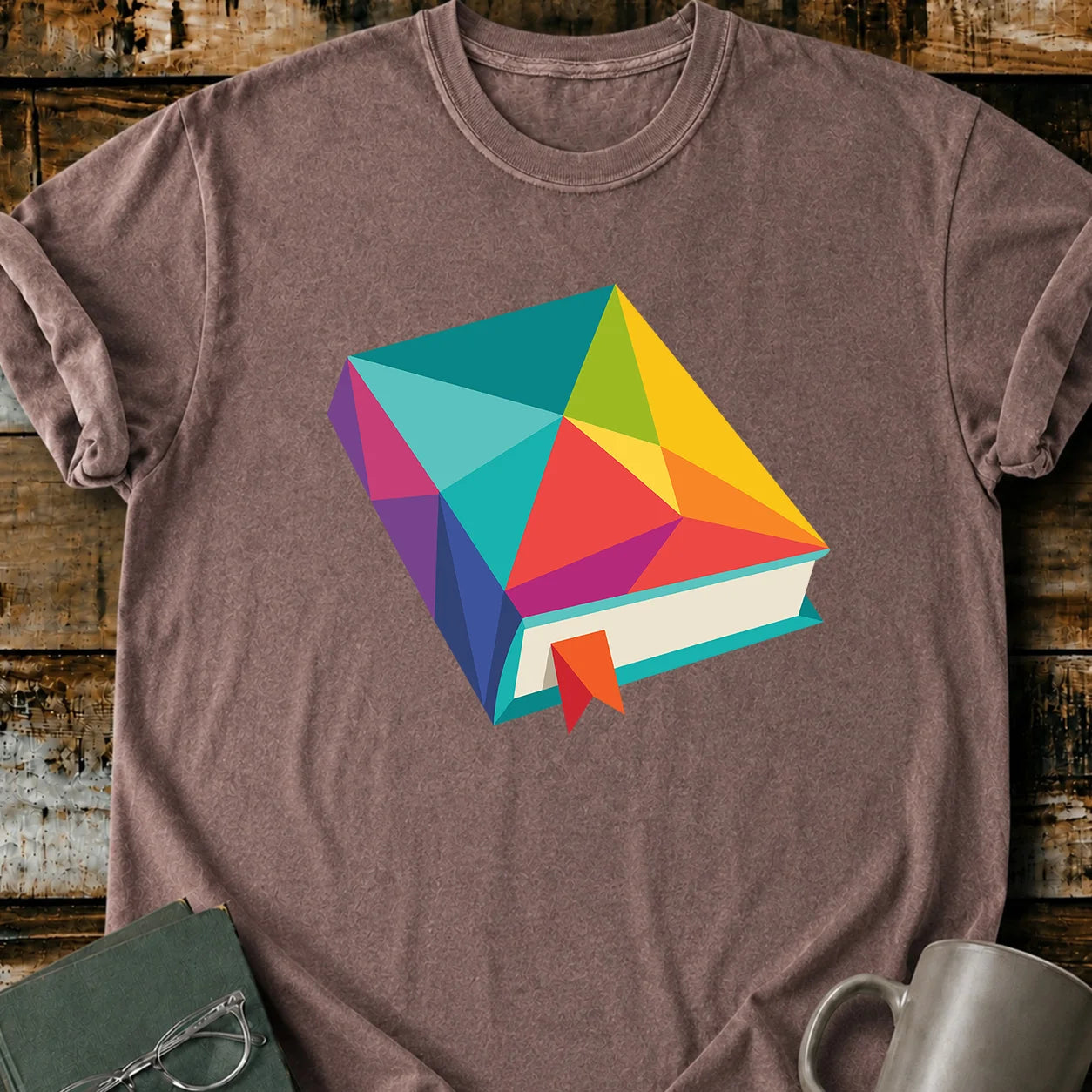 Geometric Book T-Shirt