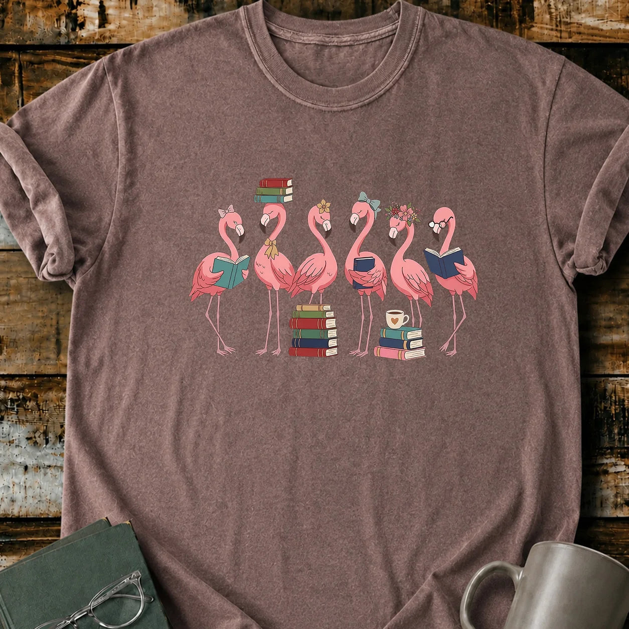 Flamingo Readers T-Shirt
