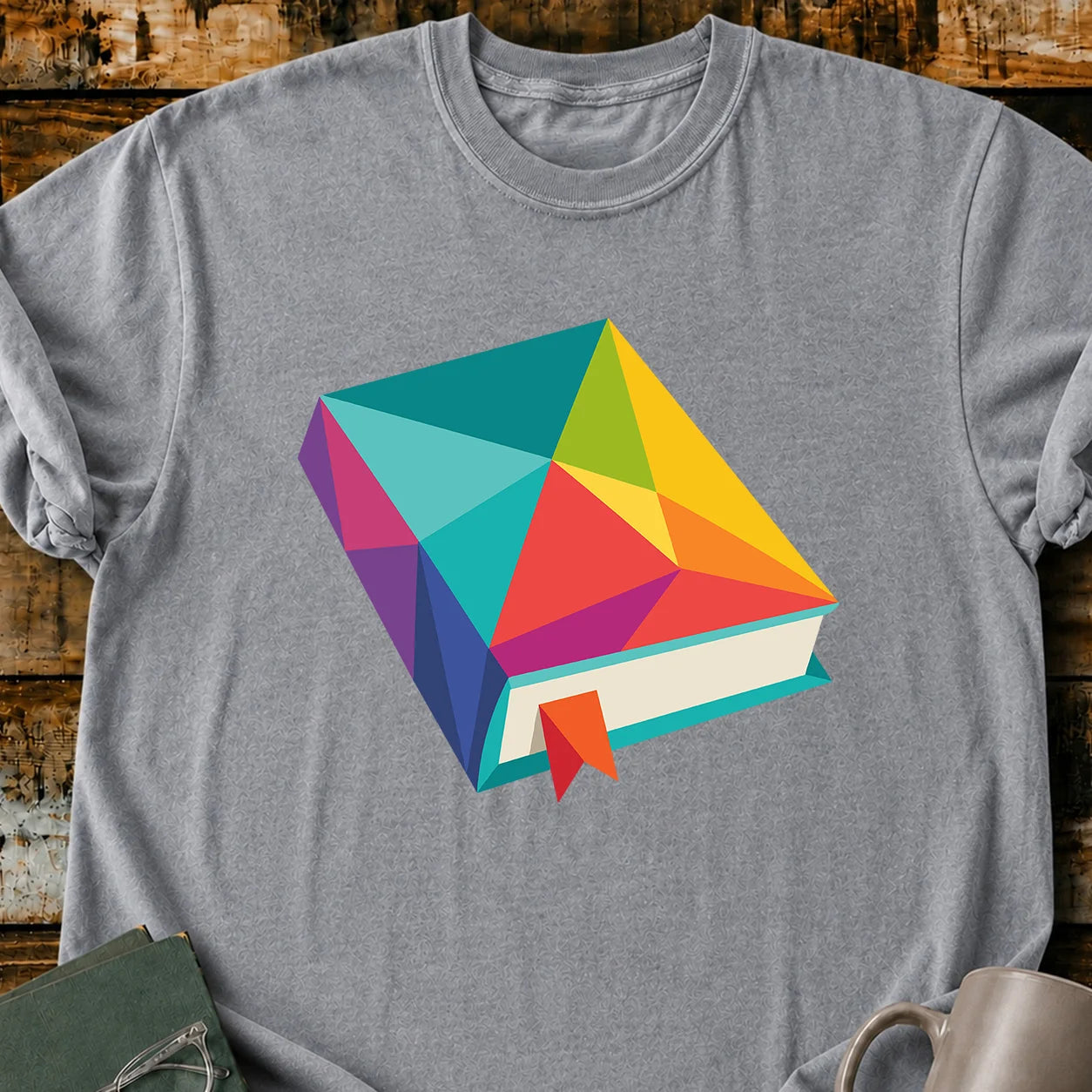 Geometric Book T-Shirt