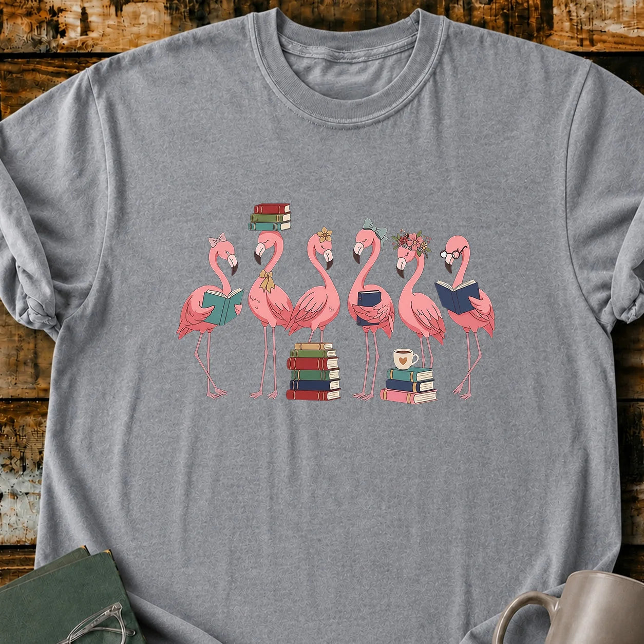 Flamingo Readers T-Shirt