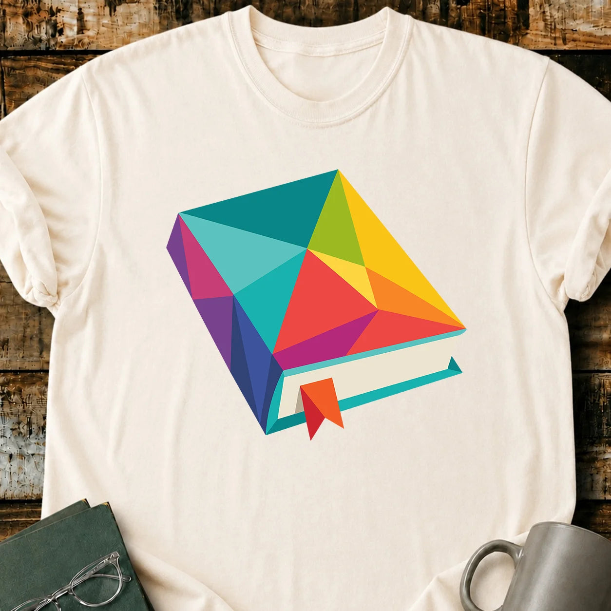 Geometric Book T-Shirt