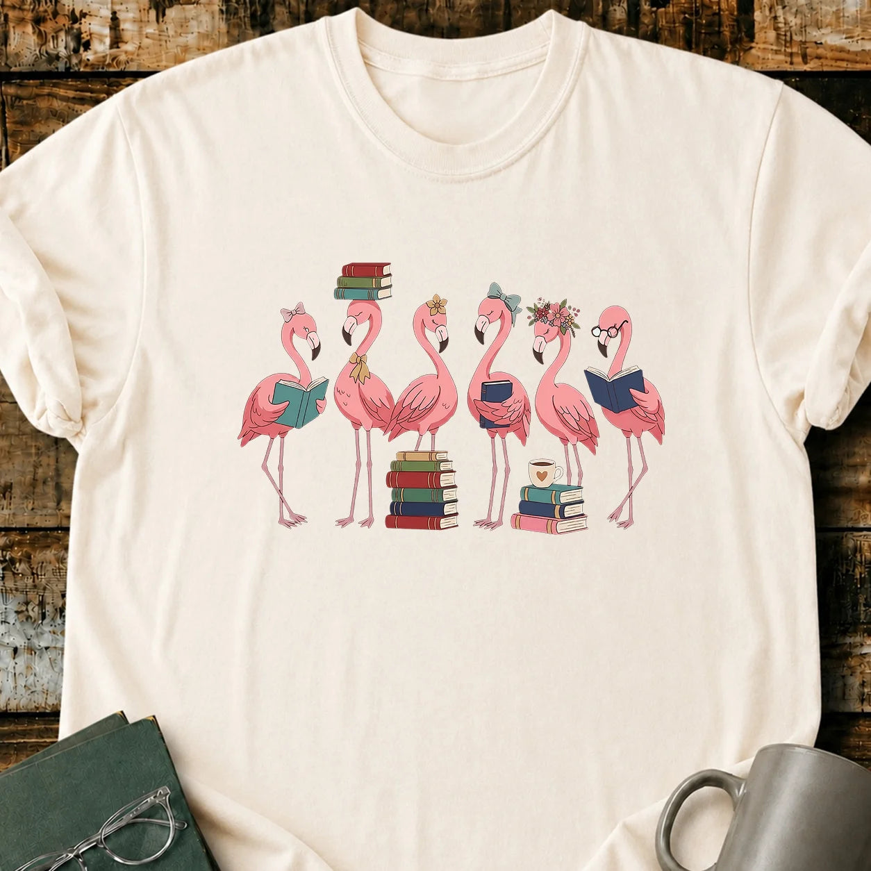 Flamingo Readers T-Shirt