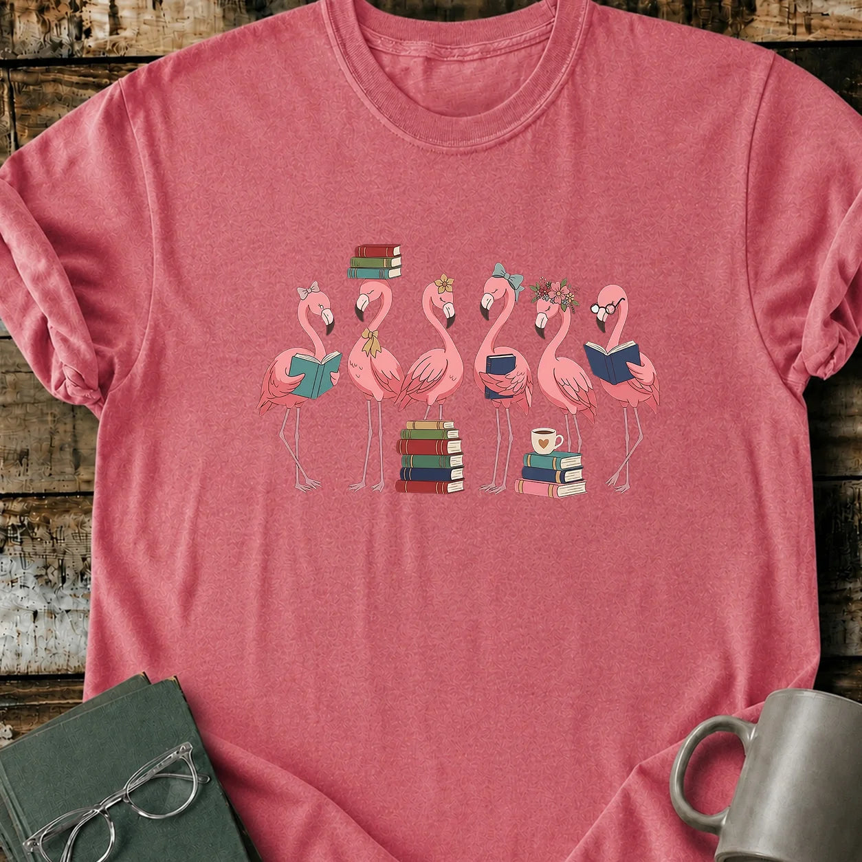 Flamingo Readers T-Shirt