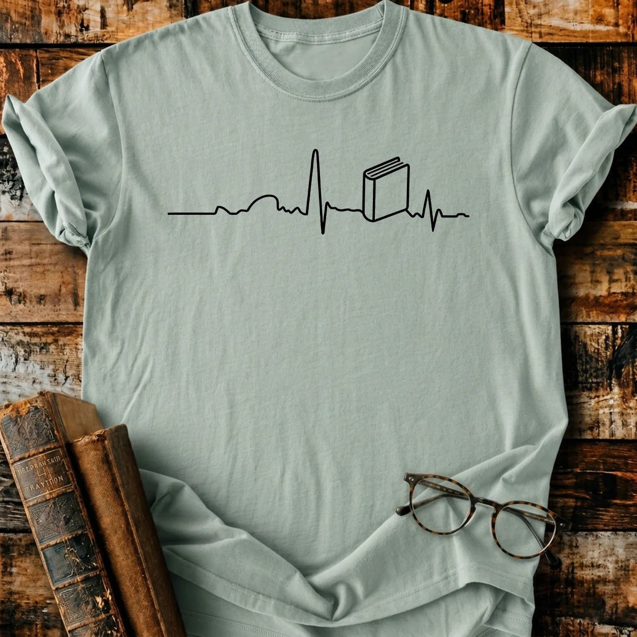 Heartbeat Book T-Shirt