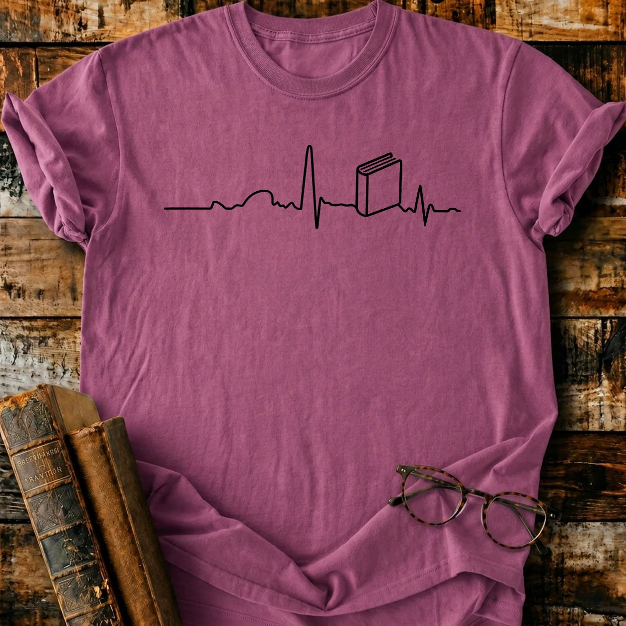 Heartbeat Book T-Shirt