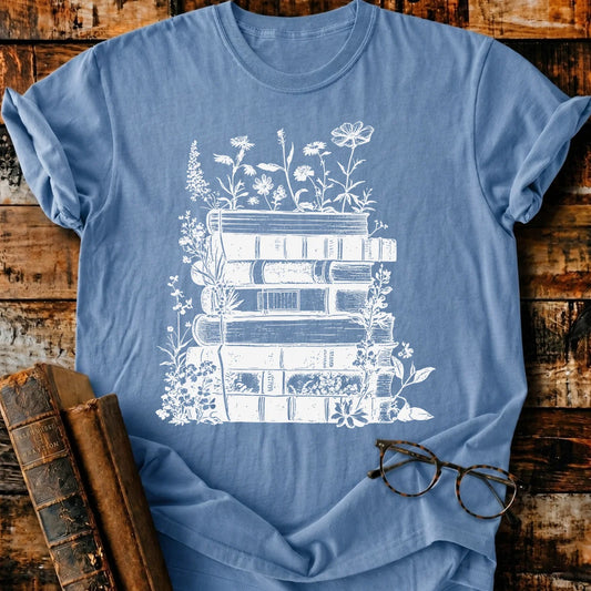 Vintage Book Bloom T-Shirt
