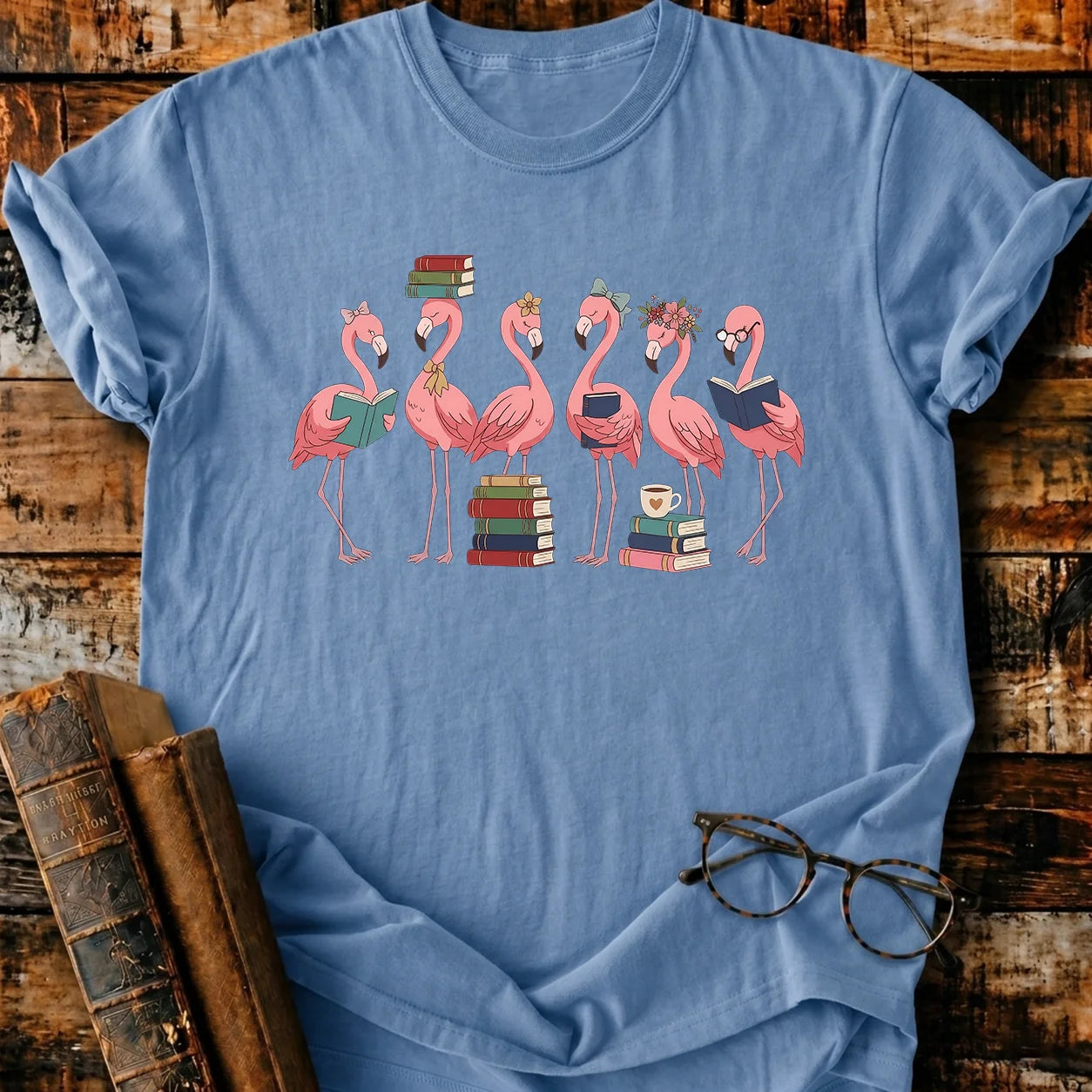 Flamingo Readers T-Shirt