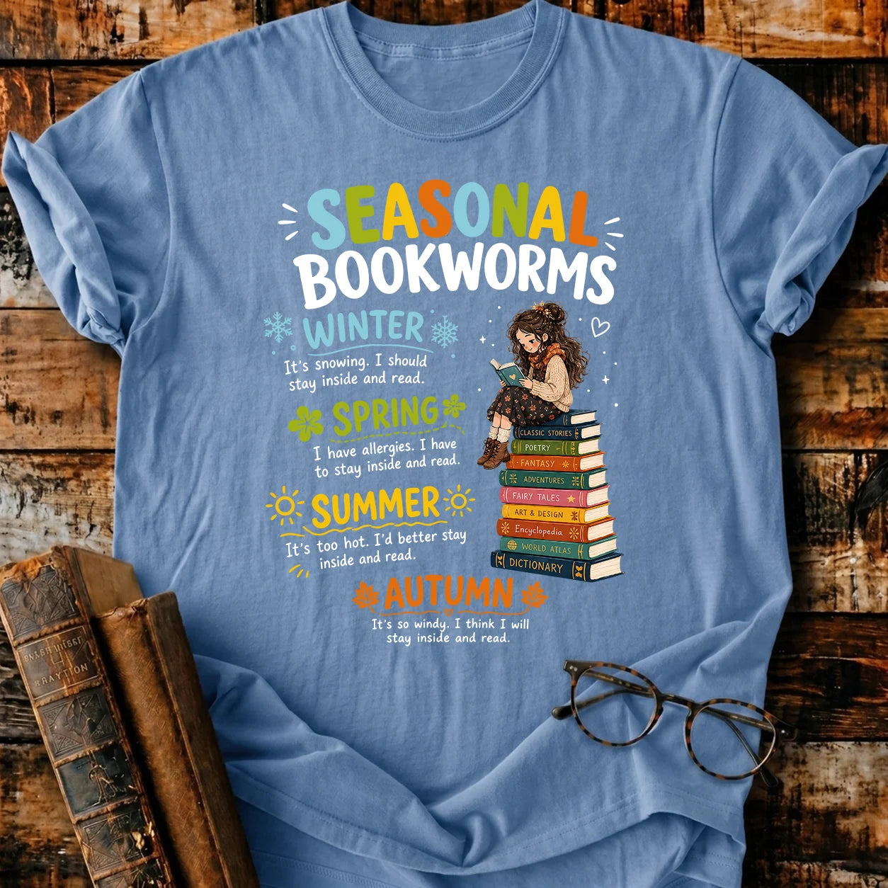 Seasonal Bookworms T-Shirt