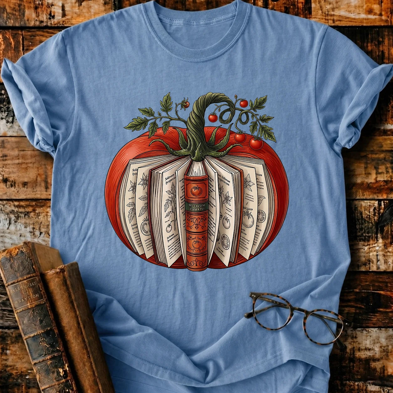 Vintage Tomato Book  T-Shirt