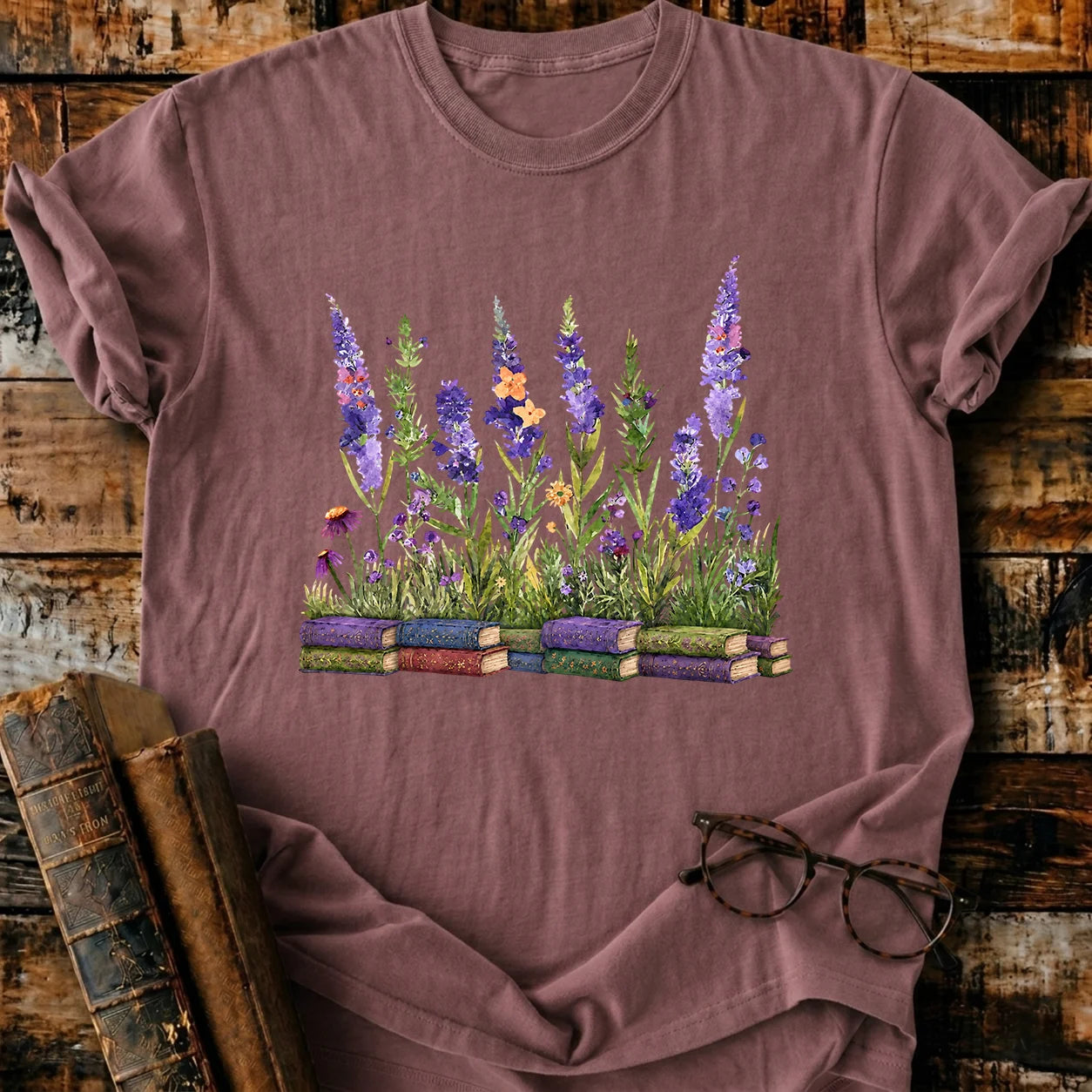 Lavender Library T-Shirt