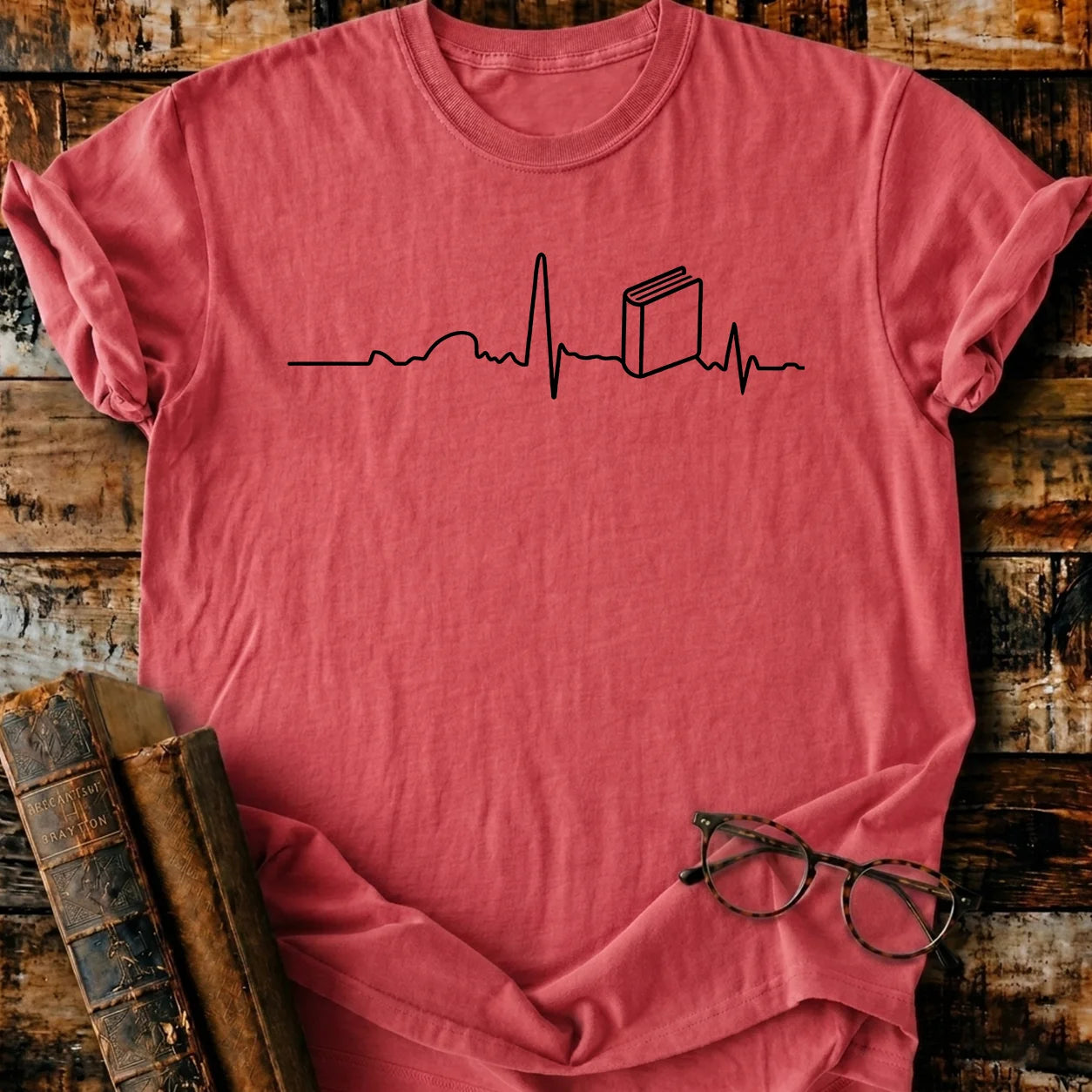 Heartbeat Book T-Shirt