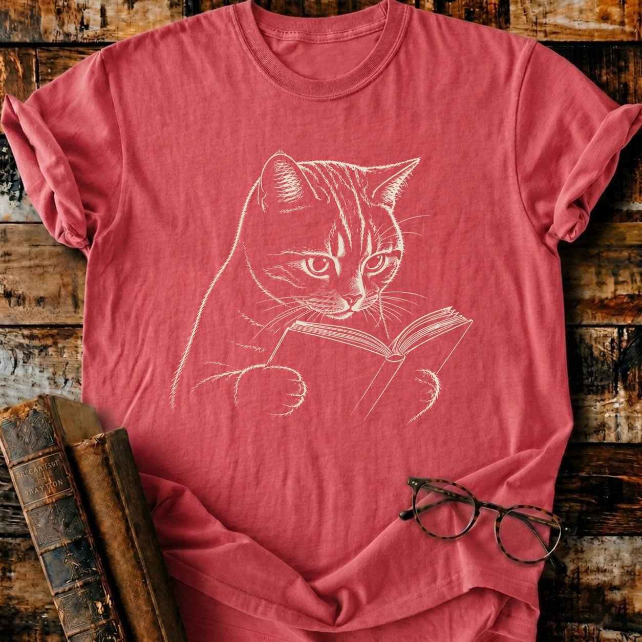 Shorthair Reading T-Shirt