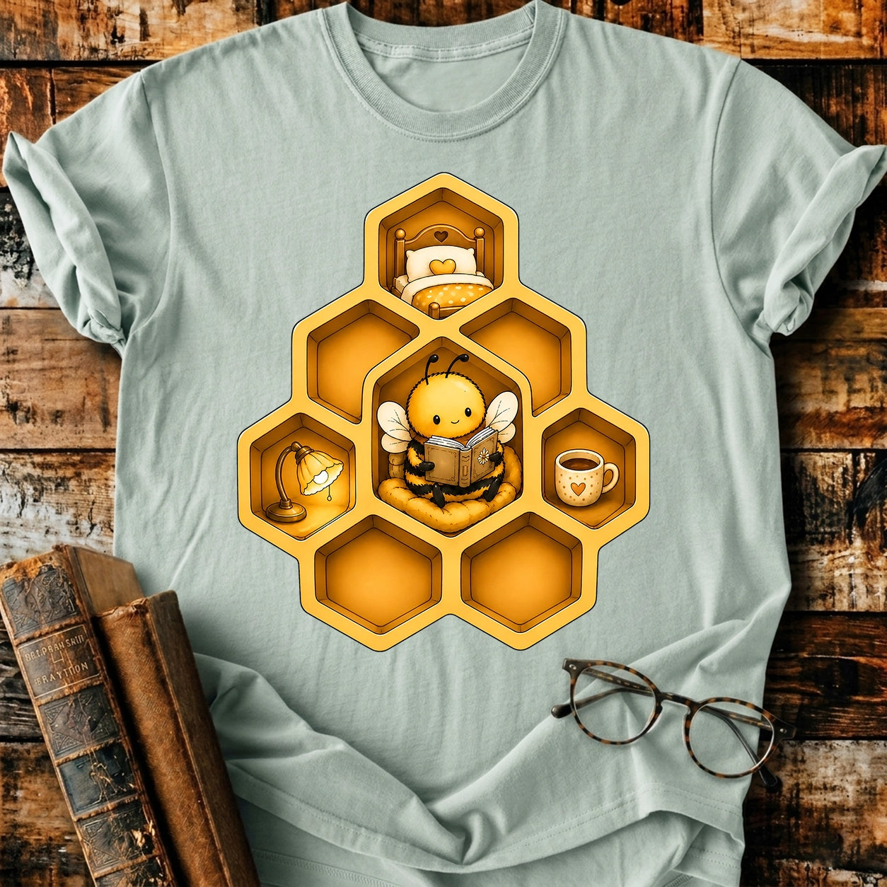 Bee Reading T-Shirt