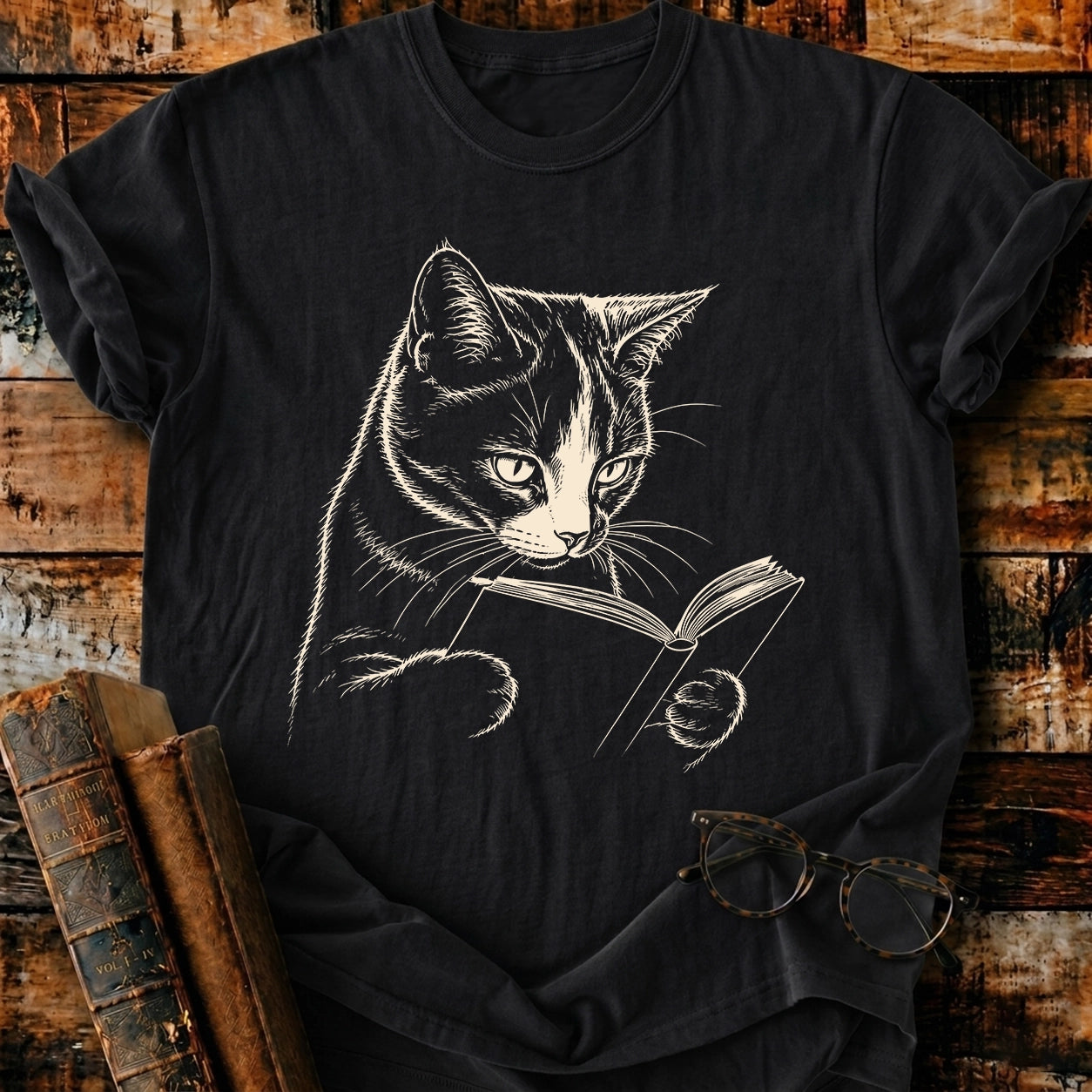 Calico Reading T-Shirt