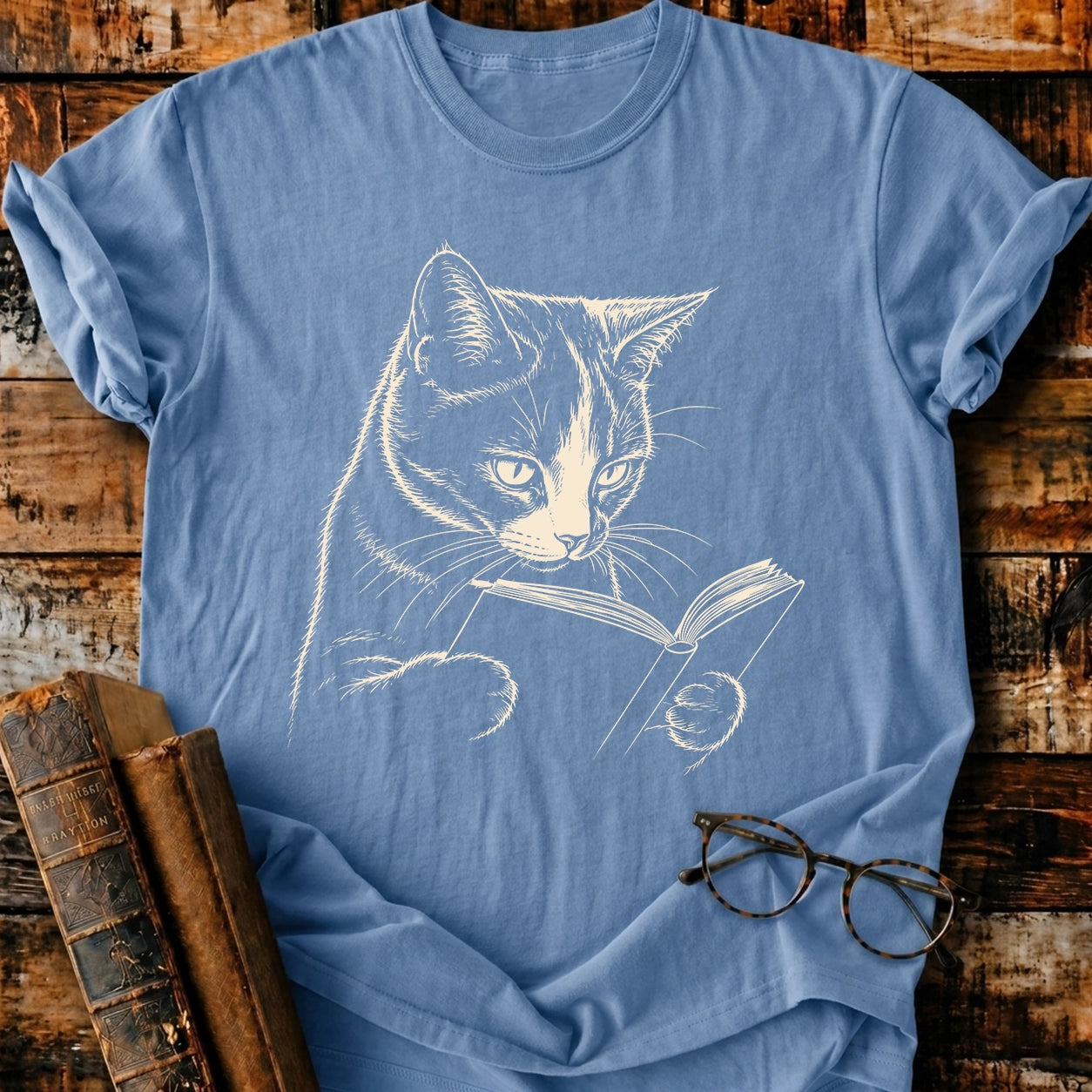 Calico Reading T-Shirt
