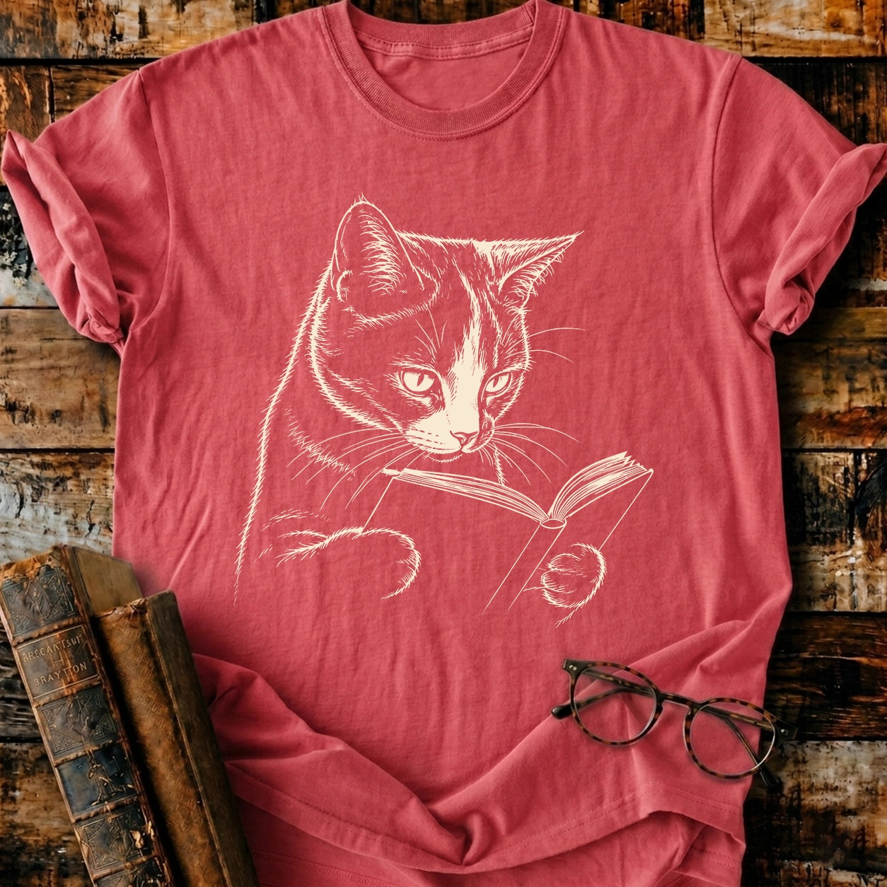 Calico Reading T-Shirt