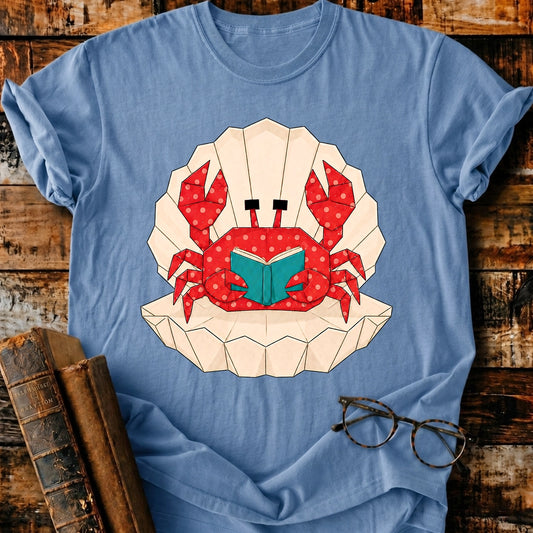 Crab Reading T-Shirt