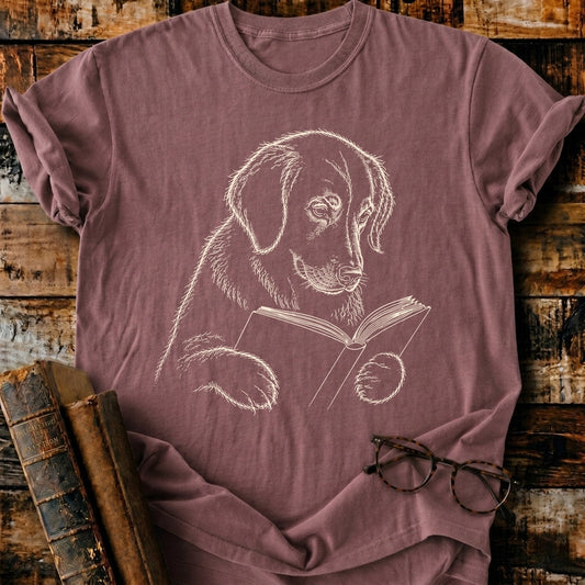 Golden Retriever Reading T-Shirt
