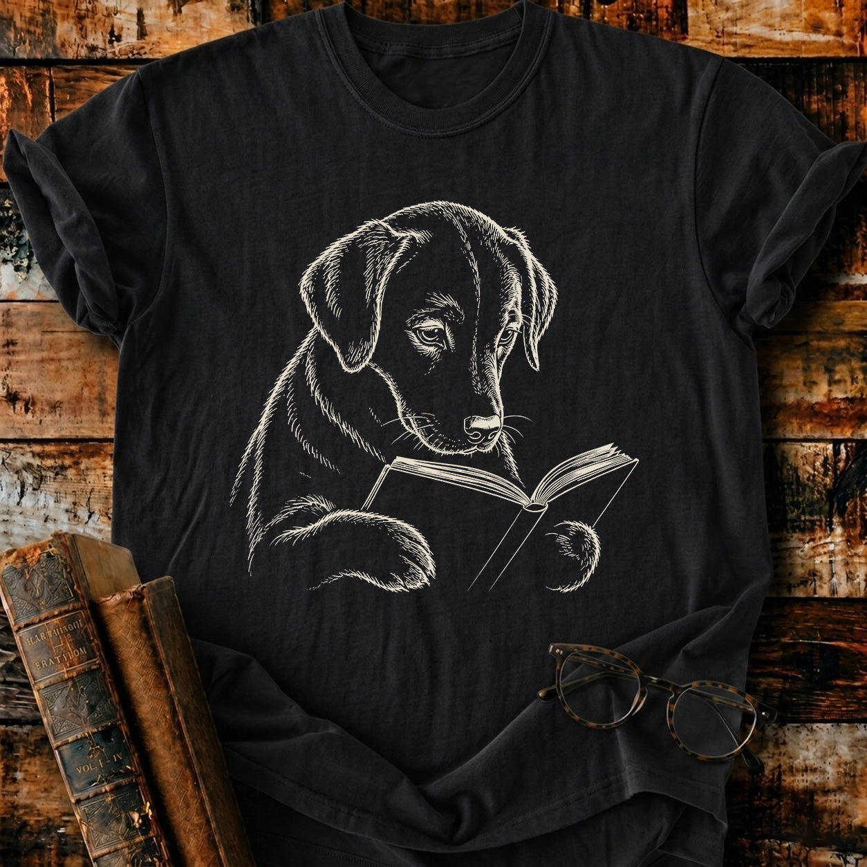 Labrador Retriever Reading T-Shirt
