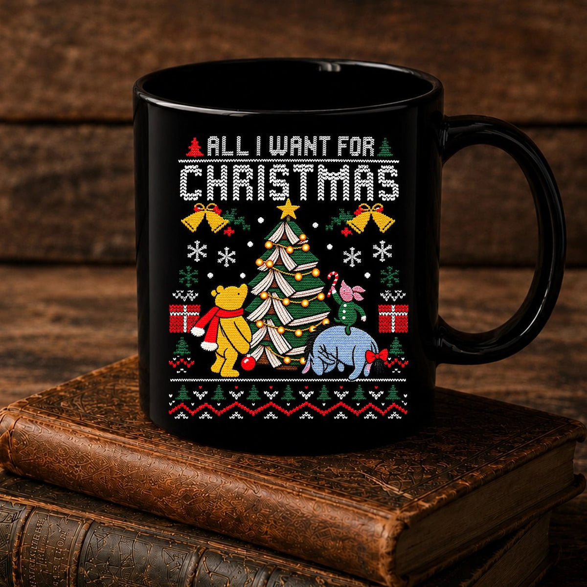 All I Want For Christmas Classic Pooh 1926 Mug - BookMuseClub