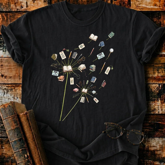 Book Dandelion T-Shirt - BookMuseClub