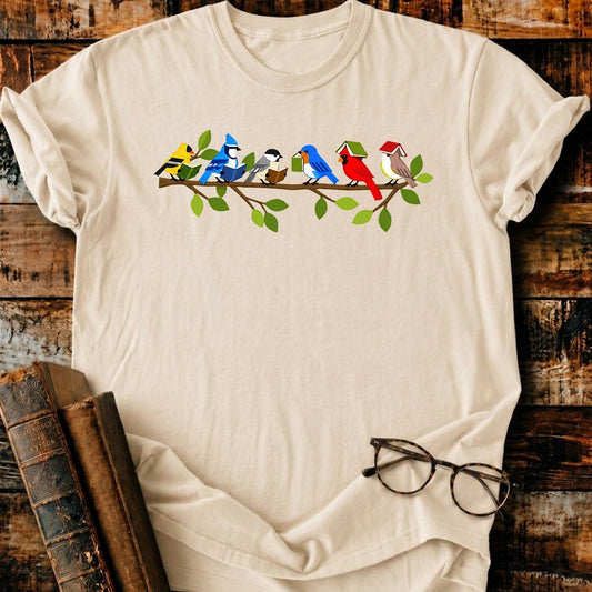 Bookish Birds Club T-Shirt - BookMuseClub