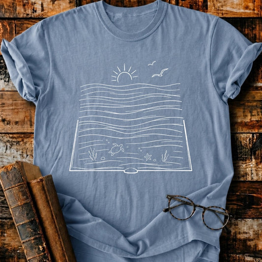 Bookish Ocean T-Shirt - BookMuseClub